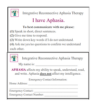 Aphasia Education and Advocacy | Integrative Reconnective Aphasia Therapy